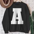 大文字 A アルファベットモノグラム イニシャル スウェットシャツ 年配の女性への贈り物