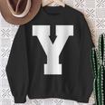 大文字 Y アルファベット モノグラム イニシャル スウェットシャツ 年配の女性への贈り物
