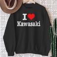 川崎市 I Heart Kawasaki I Love Kawasaki スウェットシャツ 年配の女性への贈り物
