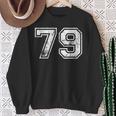 数字 79 ヴィンテージ 1979 誕生日 ヴィンテージ風 スウェットシャツ 年配の女性への贈り物