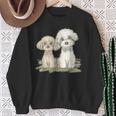 犬 トイプードル かわいい いぬ 子犬 ペット おもしろ 動物 イラスト スウェットシャツ 年配の女性への贈り物