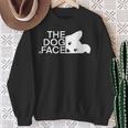 犬の顔のデザイン The Dog Face スウェットシャツ 年配の女性への贈り物