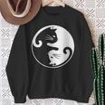 猫の陰陽相互接続 スウェットシャツ 年配の女性への贈り物
