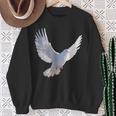 白いハト 白いキジバト 甘いハト スウェットシャツ 年配の女性への贈り物
