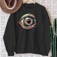 目玉 不気味な目 スウェットシャツ 年配の女性への贈り物