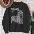 福岡ジャパン クラシック シティ マップ グラフィック スウェットシャツ 年配の女性への贈り物