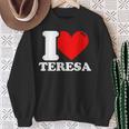 私はテレサが大好きです スウェットシャツ 年配の女性への贈り物