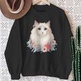 美しいラグドール猫 スウェットシャツ 年配の女性への贈り物