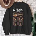 船1912クルーズのタイタニック号沈没段階 スウェットシャツ 年配の女性への贈り物