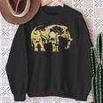 象の贈り物野生生物保護動物園動物動物学アフリカ スウェットシャツ 年配の女性への贈り物
