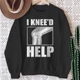 面白いacl膝手術 I Kneed Help 膝半月板ギフト スウェットシャツ 年配の女性への贈り物