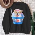 面白いtシャツ コーギー かき氷 イヌ メンズ 犬好き グッズ かわいい おもしろ 面白い 服 ネタ 夏 スウェットシャツ 年配の女性への贈り物