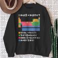 面白いtシャツ 周期表 化学 ネタ 服 おもしろ 元素 オリジナル メンズ ネタ 科学 理系 スウェットシャツ 年配の女性への贈り物