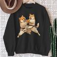 面白いtシャツ 柴犬 柔道 イヌ わんこ メンズ 犬好き グッズ かわいい おもしろ 面白い 服 ネタ 犬 スウェットシャツ 年配の女性への贈り物