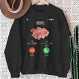 面白いtシャツ 焼肉 肉 着信 文字入り メンズ おもしろ 面白い 服 おもしろグッズ 文字tシャツ ネタ バーベキュー スウェットシャツ 年配の女性への贈り物