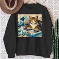 面白いtシャツ 猫 ネコ ゲーム ゲーマー メンズ 猫好き グッズ おもしろ 面白い 服 ネタ 猫の下僕 スウェットシャツ 年配の女性への贈り物