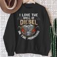 面白いディーゼルメカニックシャツ I Love Themell Of Diesel スウェットシャツ 年配の女性への贈り物