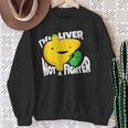 面白い臓器ボディパーツ肝臓の恋人ない戦闘機 スウェットシャツ 年配の女性への贈り物