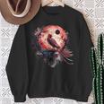 鳳凰 月 火 鳳凰 鳥 桜 木 神話 鳥 スウェットシャツ 年配の女性への贈り物