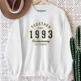 1993年から一緒にいるカップルの記念日のデザイン スウェットシャツ 年配の女性への贈り物