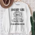 Im 1月ガール 1975年 1月生まれ 1975年 1月少女 スウェットシャツ 年配の女性への贈り物