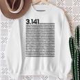 314 円周率の日 数学 非合理数 円周率 スウェットシャツ 年配の女性への贈り物