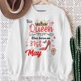 5月31日 誕生日 この女王は5月31日に生まれました スウェットシャツ 年配の女性への贈り物