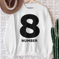 8 数字 スウェットシャツ 年配の女性への贈り物