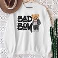 Angry Bad Boystyle、クールなテディベア、バッドボーイグラフィックデザイン。 スウェットシャツ 年配の女性への贈り物