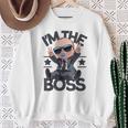 Baby Boss I'm The Boss レトロ Like A Boss キッズ スウェットシャツ 年配の女性への贈り物