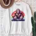 Bassquatch 音楽愛好家のためのサスカッチdjデザイン 長袖tシャツ スウェットシャツ 年配の女性への贈り物