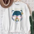 Bigtone Gapirginia Cool Bear サングラスデザイン 長袖tシャツ スウェットシャツ 年配の女性への贈り物