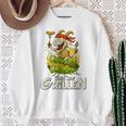 Bock Auf Grillen おもしろバーベキューアクセサリー ヤギ付きバーベキュー スウェットシャツ 年配の女性への贈り物