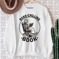 Bone-Chilling 本 スケルトン 読書 ブックワームブックラバーズ 長袖tシャツ スウェットシャツ 年配の女性への贈り物