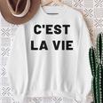 C'est Laie フランス語格言グラフィックデザイン スウェットシャツ 年配の女性への贈り物