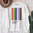 Colors Of Love Lgbt Flag Pride Month トランスジェンダー レインボーtシャツ スウェットシャツ 年配の女性への贈り物