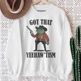 Country Cowboy Rodeo Western Frog Got That Yeehaw'tism Sweatshirt Gifts for Old Women