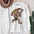 D-Pole Longtick Bigfoot Lacrosse Player Laxsquatch スウェットシャツ 年配の女性への贈り物