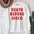 Death Before Disco Inspired メンズ レディース 80年代レトロ スウェットシャツ 年配の女性への贈り物