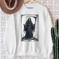 Death Tarot Card 13 Craft Gothic Reaper Aesthetic スウェットシャツ 年配の女性への贈り物