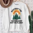 Destroy The Patriarchy Not The Planet フェミニスト フェミニズム スウェットシャツ 年配の女性への贈り物
