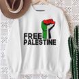 Free Palestine パレスチナの旗無料パレスチナ スウェットシャツ 年配の女性への贈り物