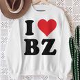 I Heart Bz イニシャル I Love BZ 姓 B Z スウェットシャツ 年配の女性への贈り物