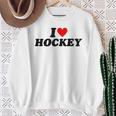 I Heart Hockey スウェットシャツ 年配の女性への贈り物