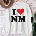 I Heart Nm Initials I Love NM First And Last Name N M スウェットシャツ 年配の女性への贈り物