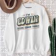 I'm Edwin Doing Edwin Things Edwin 名前 スウェットシャツ 年配の女性への贈り物