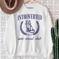 Introverted Antiocial Club 長袖tシャツ スウェットシャツ 年配の女性への贈り物