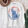 With Liberty And Justice For All Sweatshirt Gifts for Old Women With Liberty And Justice For All Sweatshirt Gifts for Old Women