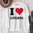 I Love Catharina スウェットシャツ 年配の女性への贈り物