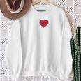 I Love Jesus I Heart Jesus レッドハート 長袖tシャツ スウェットシャツ 年配の女性への贈り物
